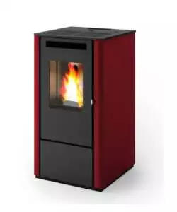 STUFA A PELLET PUNTO FUOCO "THELMA" BORDEAUX 8 KW